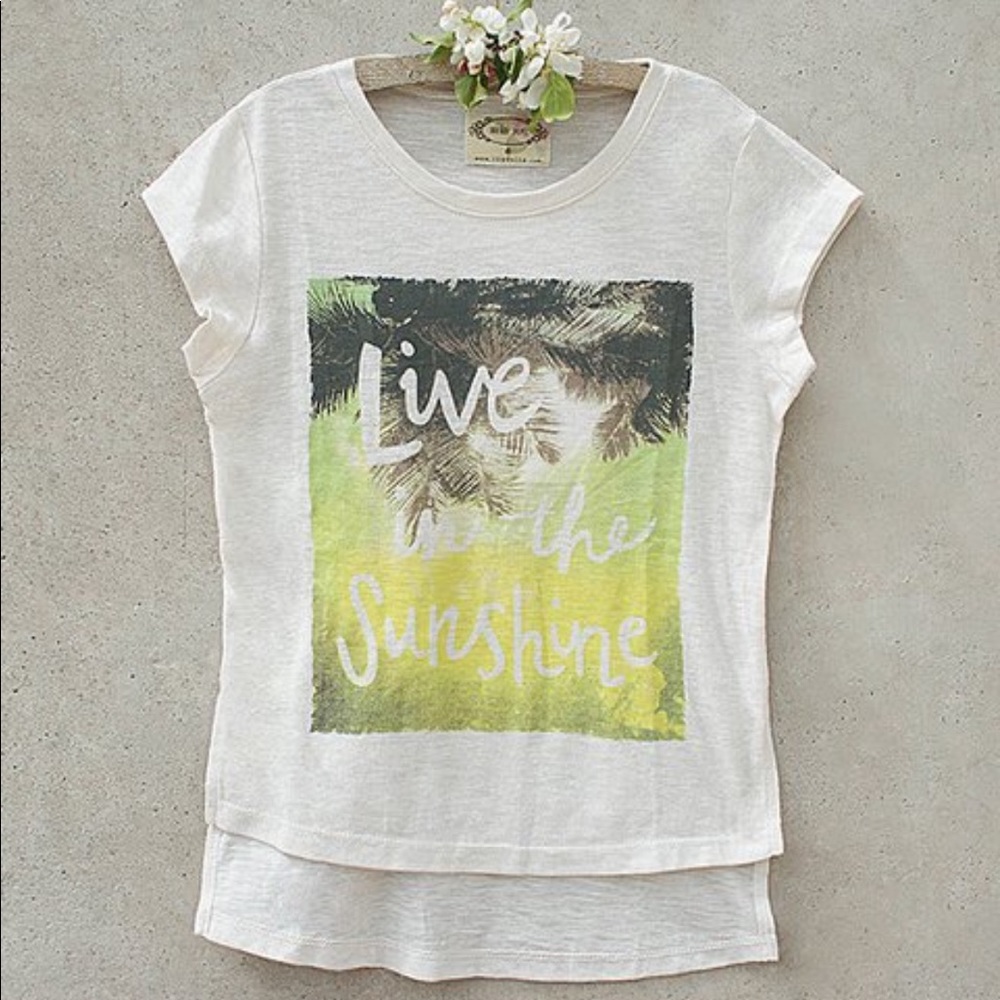 Joyfolie | Live In The Sunshine Tee | S (4-5)